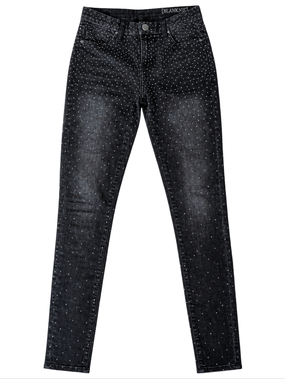 Blank NYC Spray On Instaglam black studded skinny jeans Size 25